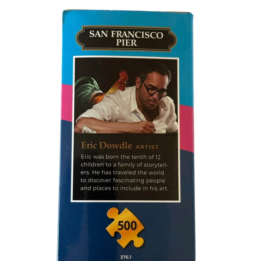 Dowdle San Francisco Pier 500 Piece Puzzle Eric Dowdle Folk Art 888584 UNCOUNTED - Picture 7 of 10